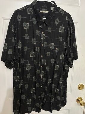 Batik Bay, 2XLT, black, short sleeve shirt